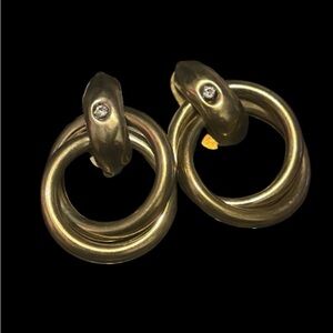 2/$30 Elegant Gold-tone Pierced Fashion Earrings